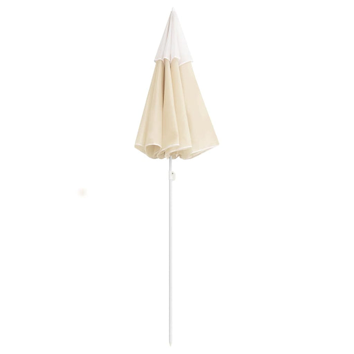 Umbrelă de soare de grădină, stâlp din oțel, nisipiu, 180 cm WALTI