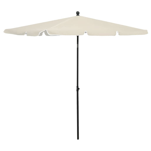 Umbrelă de grădină cu stâlp, nisipiu, 210x140 cm - WALTI WALTI