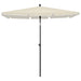 Umbrelă de grădină cu stâlp, nisipiu, 210x140 cm - WALTI WALTI
