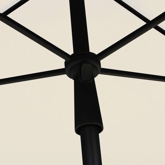 Umbrelă de grădină cu stâlp, nisipiu, 210x140 cm - WALTI WALTI