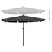 Umbrelă de grădină cu stâlp, antracit, 210x140 cm - WALTI WALTI