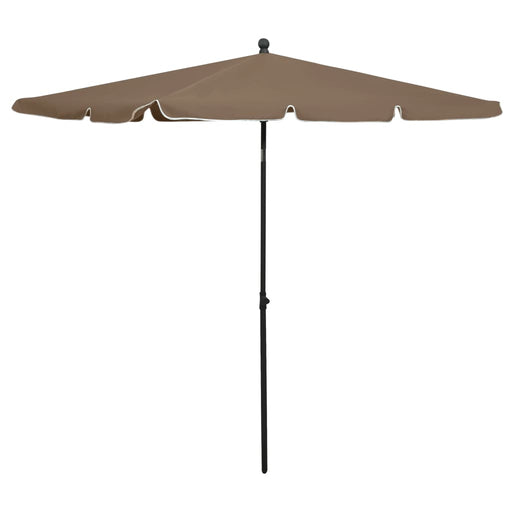 Umbrelă de grădină cu stâlp, gri taupe, 210x140 cm - WALTI WALTI