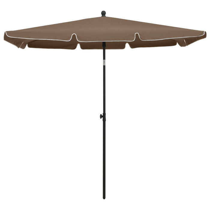 Umbrelă de grădină cu stâlp, gri taupe, 210x140 cm - WALTI WALTI