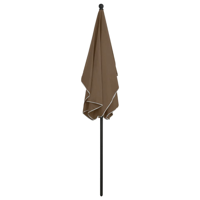 Umbrelă de grădină cu stâlp, gri taupe, 210x140 cm - WALTI WALTI