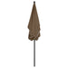 Umbrelă de grădină cu stâlp, gri taupe, 210x140 cm - WALTI WALTI