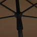 Umbrelă de grădină cu stâlp, gri taupe, 210x140 cm - WALTI WALTI