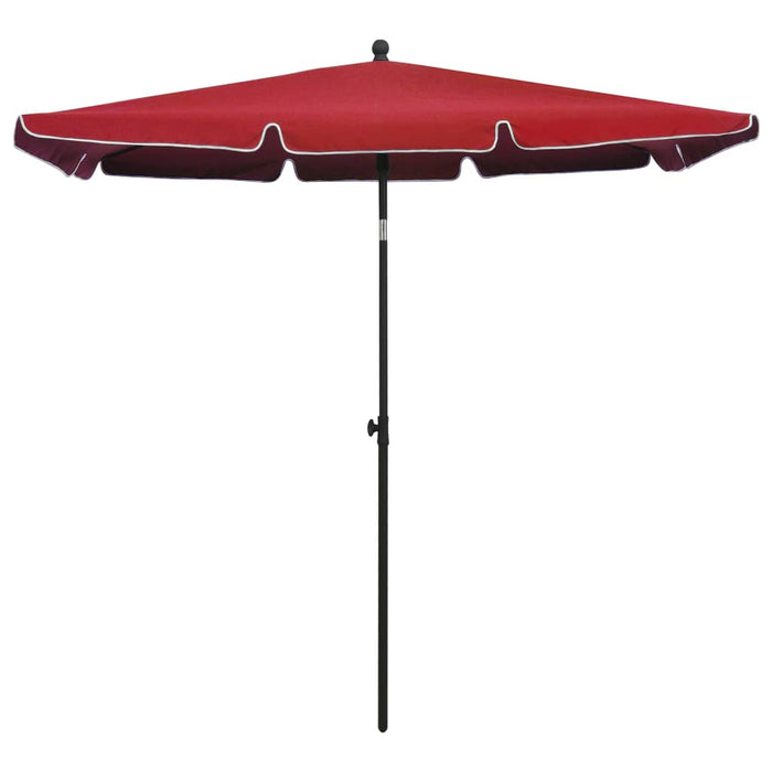 Umbrelă de grădină cu stâlp, roșu bordo, 210x140 cm - WALTI WALTI