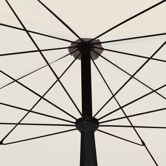 Umbrelă de grădină cu stâlp, nisipiu, 200x130 cm WALTI