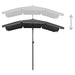 Umbrelă de grădină cu stâlp, antracit, 200x130 cm - WALTI WALTI