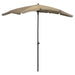 Umbrelă de grădină cu stâlp, gri taupe, 200x130 cm - WALTI WALTI