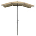 Umbrelă de grădină cu stâlp, gri taupe, 200x130 cm - WALTI WALTI
