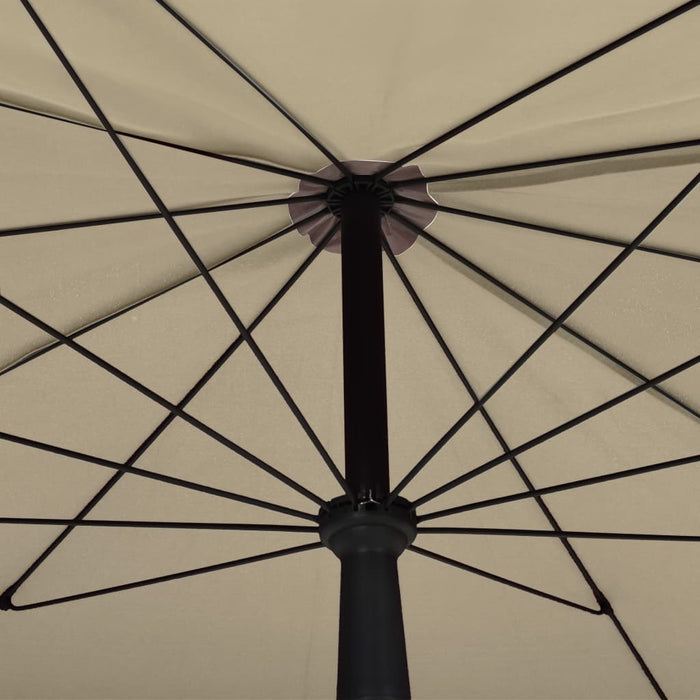 Umbrelă de grădină cu stâlp, gri taupe, 200x130 cm - WALTI WALTI