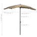 Umbrelă de grădină cu stâlp, gri taupe, 200x130 cm - WALTI WALTI