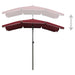 Umbrelă de grădină cu stâlp, roșu bordo, 200x130 cm - WALTI WALTI