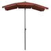 Umbrelă de grădină cu stâlp, cărămiziu, 200x130 cm - WALTI WALTI