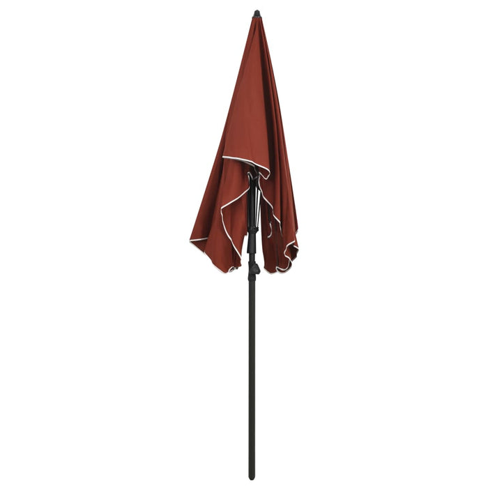 Umbrelă de grădină cu stâlp, cărămiziu, 200x130 cm - WALTI WALTI