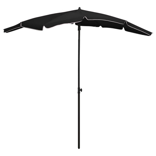 Umbrelă de grădină cu stâlp, negru, 200x130 cm - WALTI WALTI
