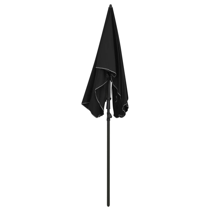 Umbrelă de grădină cu stâlp, negru, 200x130 cm - WALTI WALTI