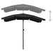 Umbrelă de grădină cu stâlp, negru, 200x130 cm - WALTI WALTI