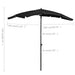 Umbrelă de grădină cu stâlp, negru, 200x130 cm - WALTI WALTI
