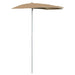 Umbrelă de grădină cu stâlp, gri taupe, 180x90 cm, semirotundă - WALTI WALTI