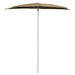 Umbrelă de grădină cu stâlp, gri taupe, 180x90 cm, semirotundă - WALTI WALTI