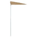 Umbrelă de grădină cu stâlp, gri taupe, 180x90 cm, semirotundă - WALTI WALTI