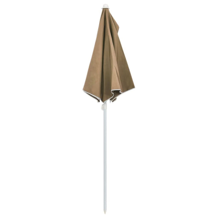Umbrelă de grădină cu stâlp, gri taupe, 180x90 cm, semirotundă - WALTI WALTI