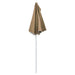 Umbrelă de grădină cu stâlp, gri taupe, 180x90 cm, semirotundă - WALTI WALTI