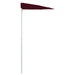 Umbrelă de grădină cu stâlp, roșu bordo, 180x90 cm, semirotundă - WALTI WALTI