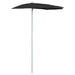 Umbrelă de grădină cu stâlp, negru, 180x90 cm, semirotundă - WALTI WALTI
