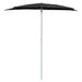 Umbrelă de grădină cu stâlp, negru, 180x90 cm, semirotundă - WALTI WALTI