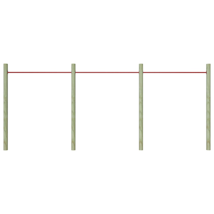 Bare de rotire, 3 piese, roșu, 125 cm, oțel - WALTI WALTI
