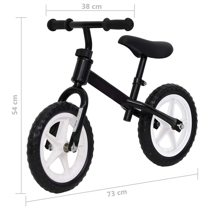 Bicicletă pentru echilibru 9,5 inci, cu roți, negru WALTI