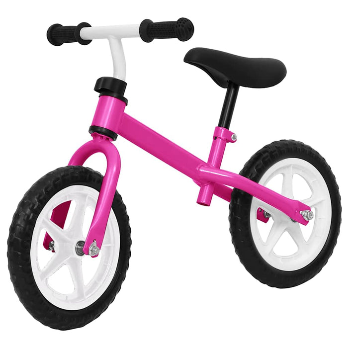 Bicicletă pentru echilibru 11 inci, cu roți, roz WALTI