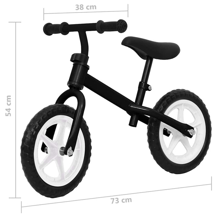 Bicicletă pentru echilibru 11 inci, cu roți, negru - WALTI WALTI