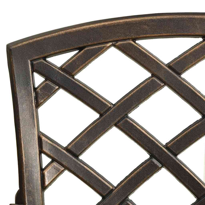 Scaune de grădină, 4 buc., bronz, aluminiu turnat - WALTI WALTI