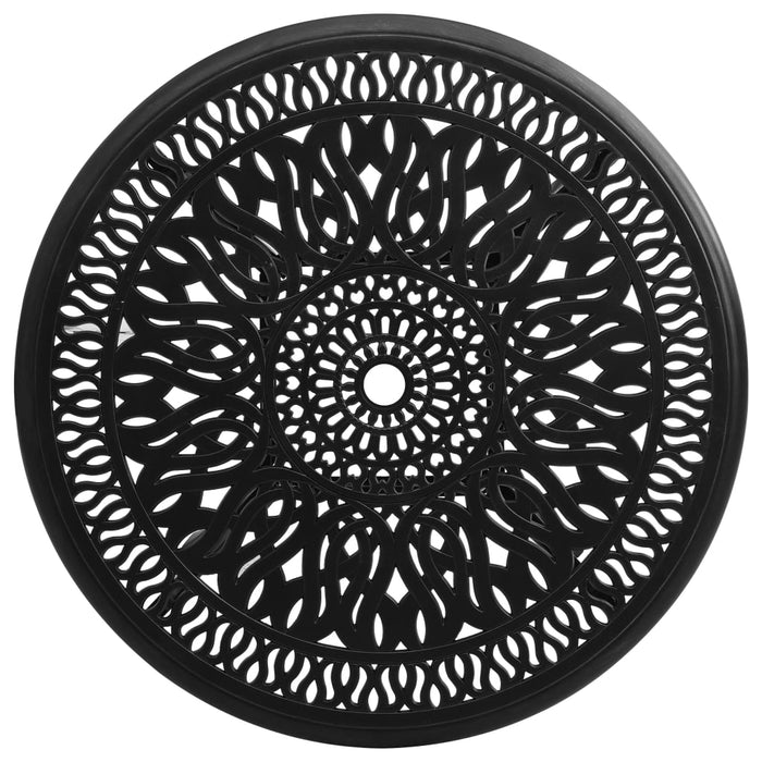 Masă de grădină, negru, 90x90x74 cm, aluminiu turnat - WALTI WALTI