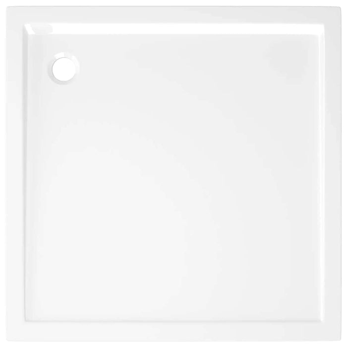 Cădiță de duș pătrată din ABS, alb, 80x80 cm - WALTI WALTI