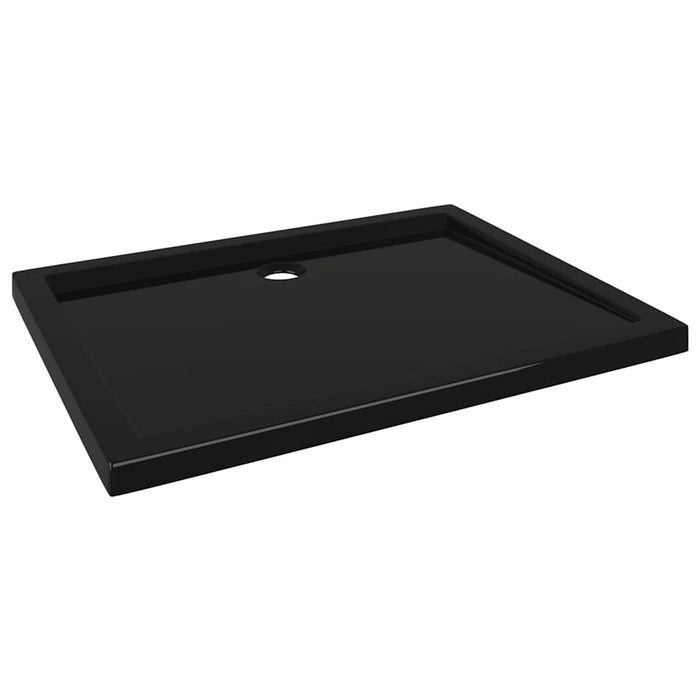 Cădiță de duș dreptunghiulară din ABS, negru, 80x100 cm - WALTI WALTI