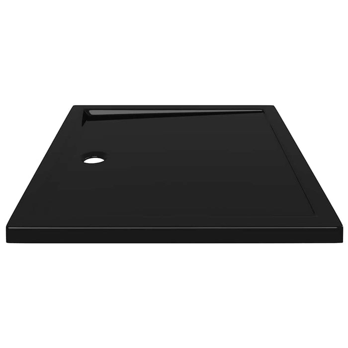 Cădiță de duș dreptunghiulară din ABS, negru, 80x90 cm - WALTI WALTI