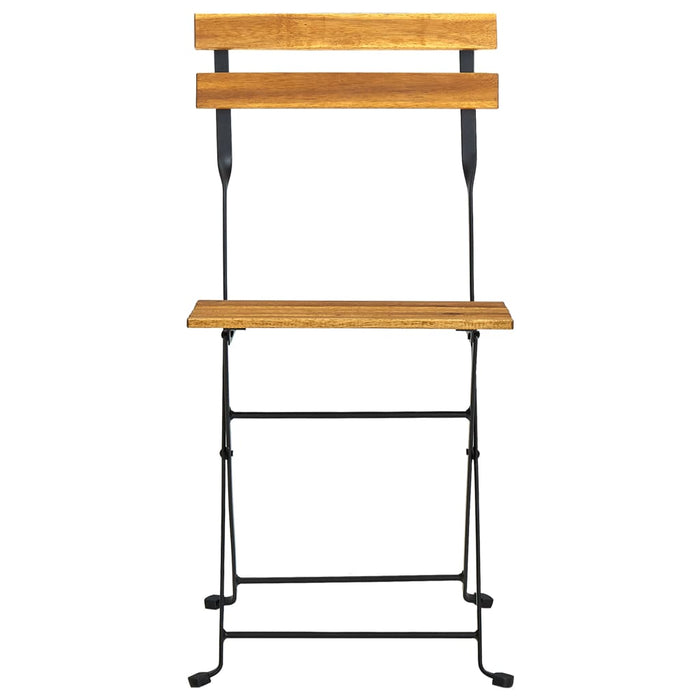 Set mobilier de exterior pliabil, 7 piese, lemn masiv de acacia WALTI