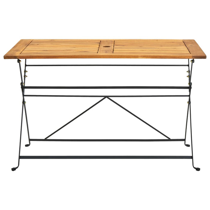 Set mobilier de exterior pliabil, 7 piese, lemn masiv de acacia WALTI