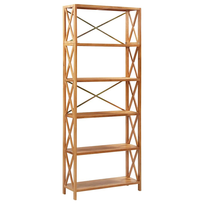 Raft cu 6 niveluri, 80 x 30 x 205 cm, lemn masiv de stejar WALTI