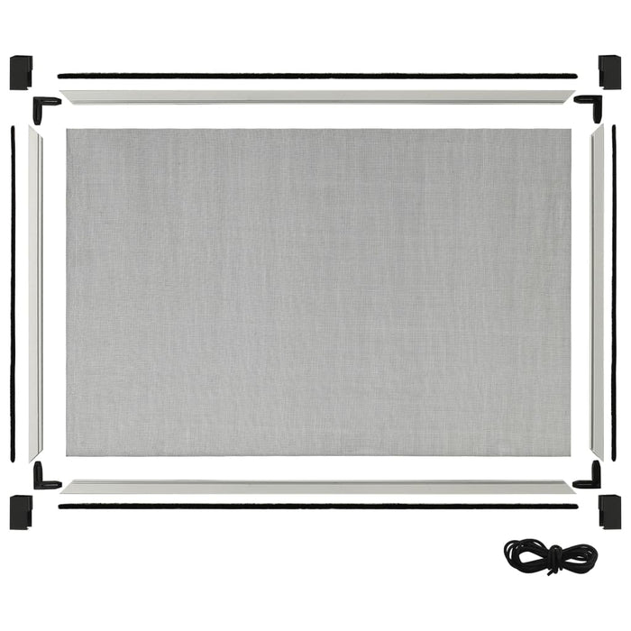 Plasă insecte extensibilă pentru ferestre, alb, (75-143)x50 cm - WALTI WALTI