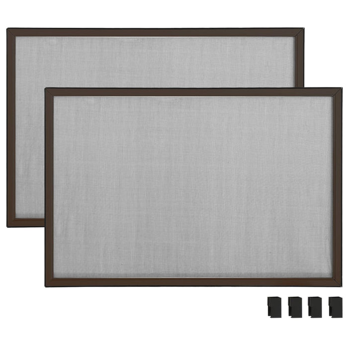 Plasă insecte extensibilă pentru ferestre, maro, (75-143)x50 cm - WALTI WALTI
