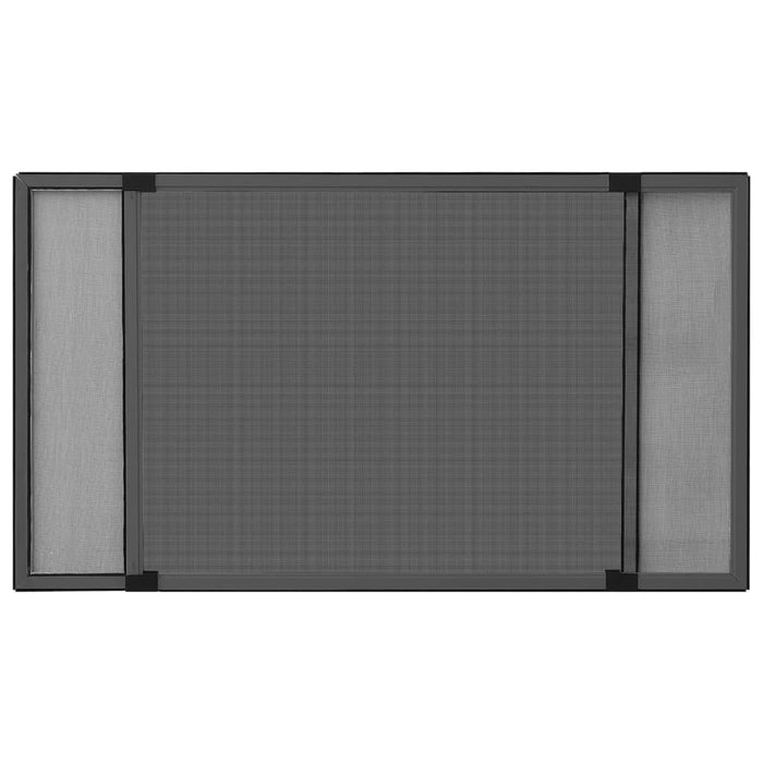 Plasă insecte extensibilă ferestre, antracit, (75-143)x50 cm - WALTI WALTI