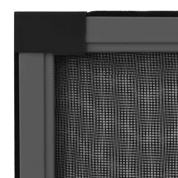 Plasă insecte extensibilă ferestre, antracit, (75-143)x50 cm - WALTI WALTI