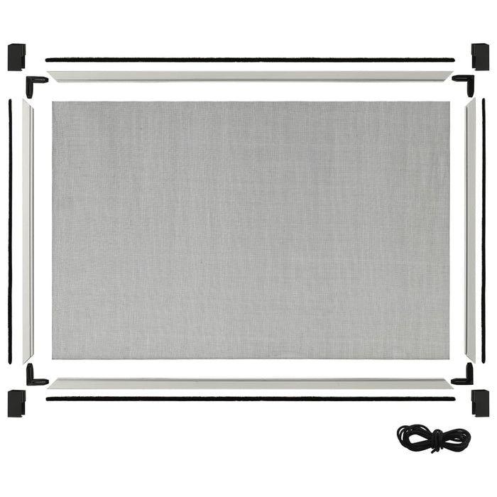Plasă insecte extensibilă pentru ferestre, alb, (100-193)x75 cm - WALTI WALTI