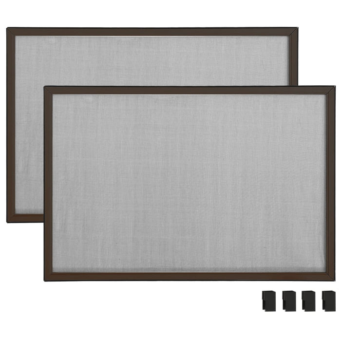 Plasă insecte extensibilă pentru ferestre maro (100-193)x75 cm - WALTI WALTI